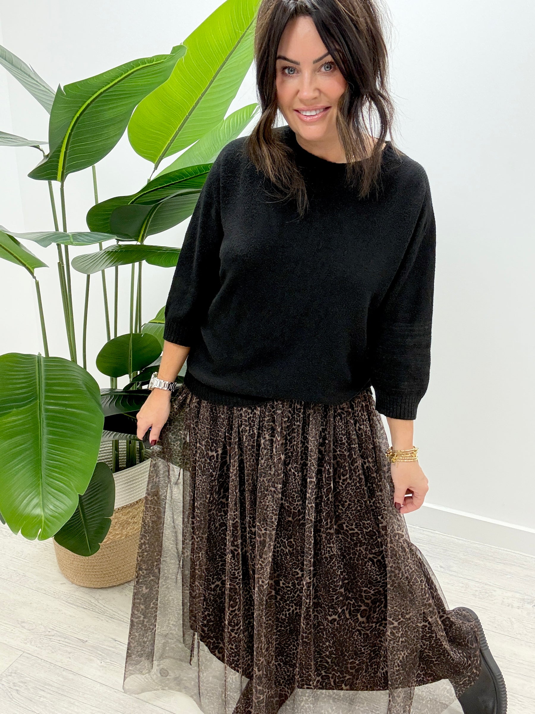 The Hudson Tulle Skirt - Animal