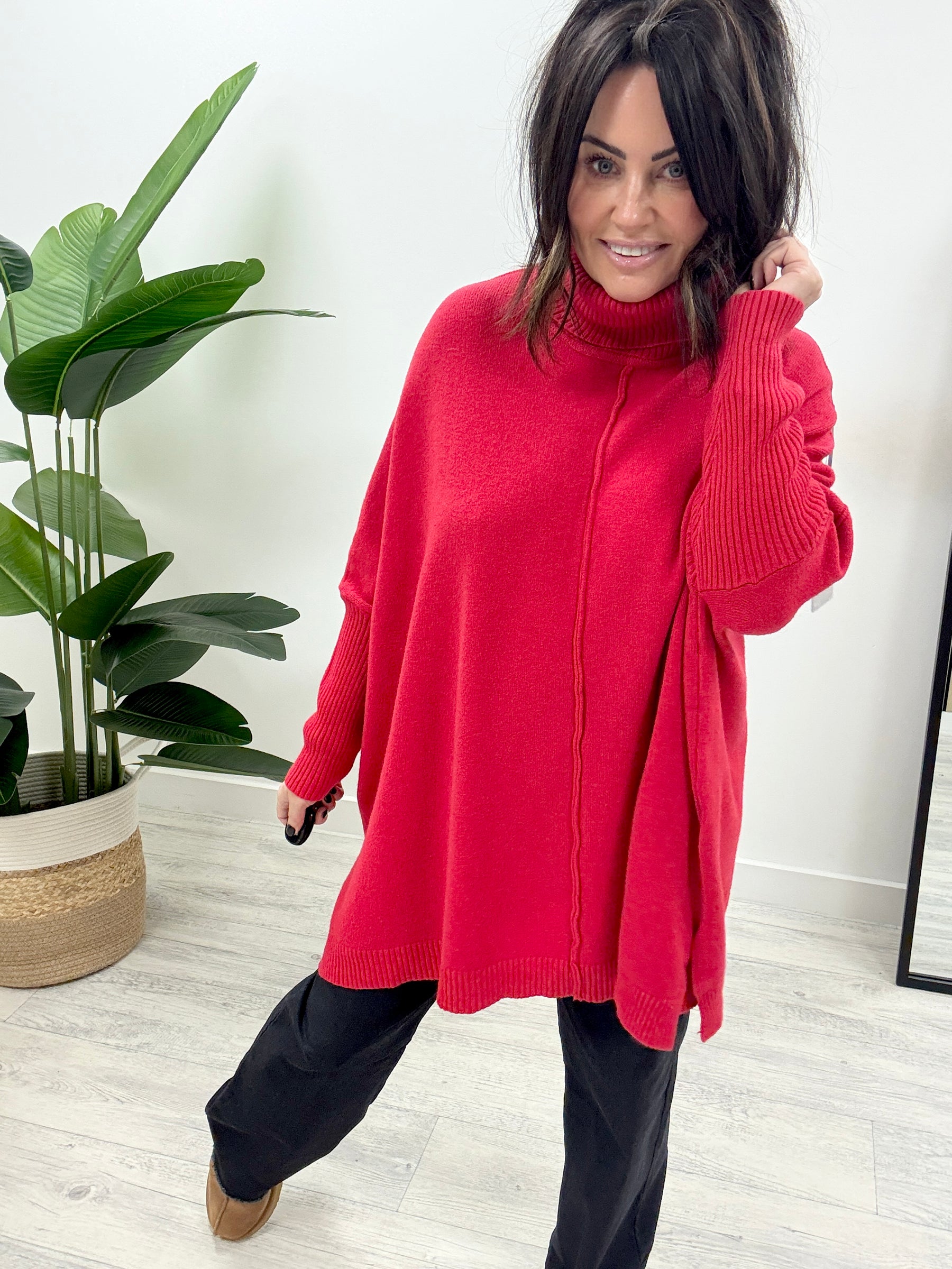 The Esme Soft Knit - Red