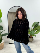 The Tiered Loose Knit - Black