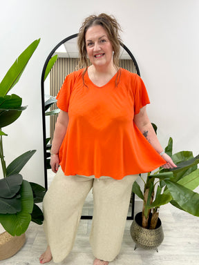 Heidi Swing Tunic - Burnt Orange