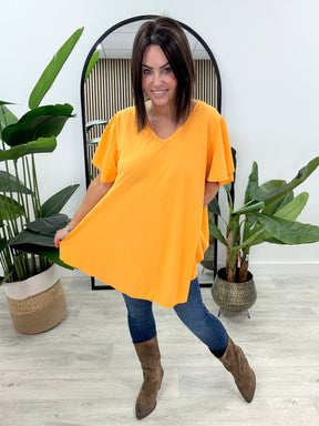 Heidi Swing Tunic - Tangerine