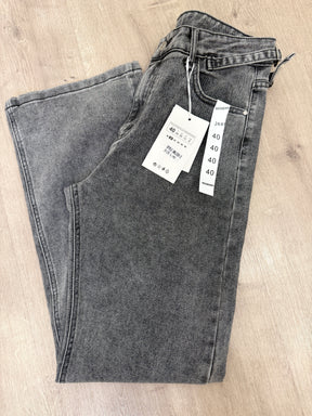 Redberry Wide Leg Jeans - Grey