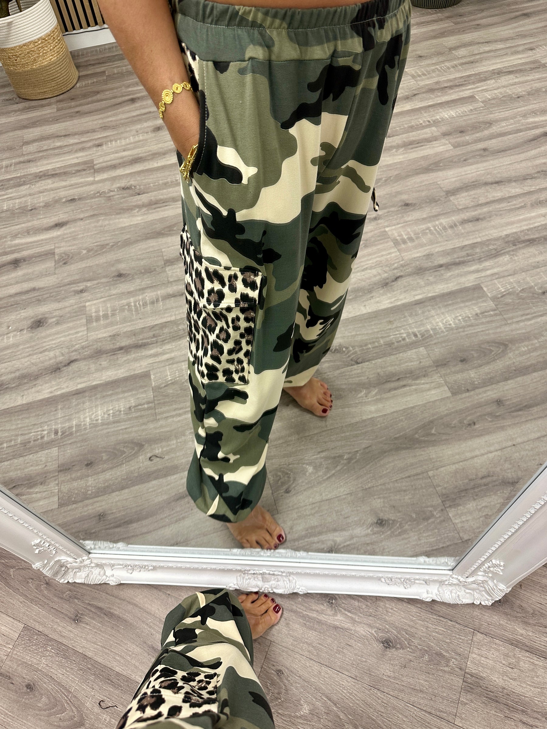 The Dalton Jersey Cargo Joggers - Animal/Camo