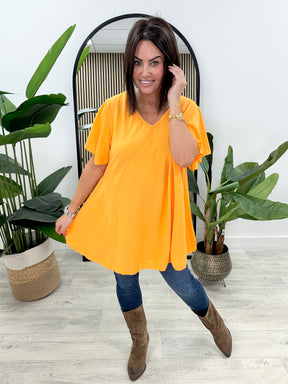 Heidi Swing Tunic - Tangerine