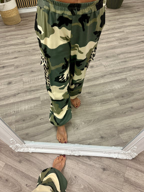 The Dalton Jersey Cargo Joggers - Animal/Camo