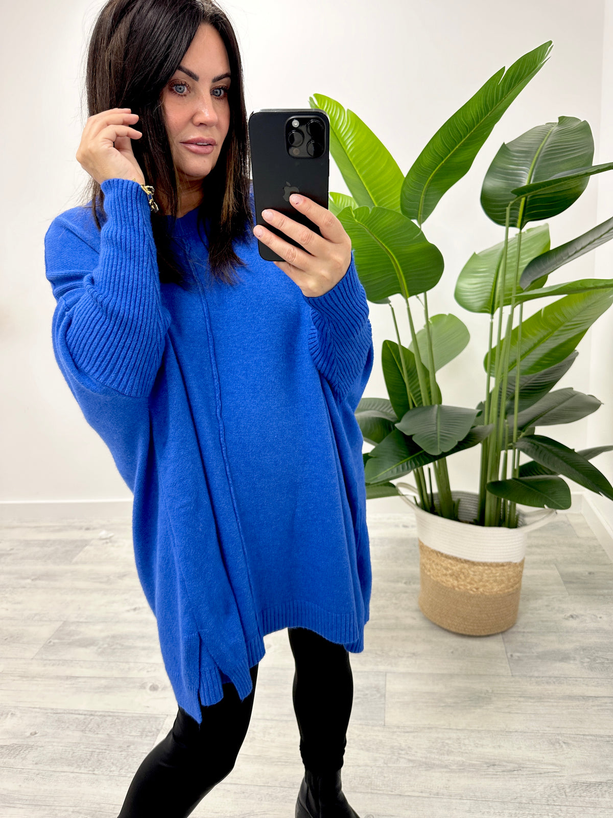 The Round Neck Esme Soft Knit - Royal Blue