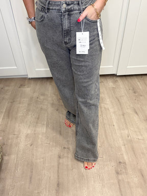 Redberry Wide Leg Jeans - Grey