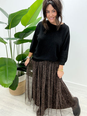 The Hudson Tulle Skirt - Animal