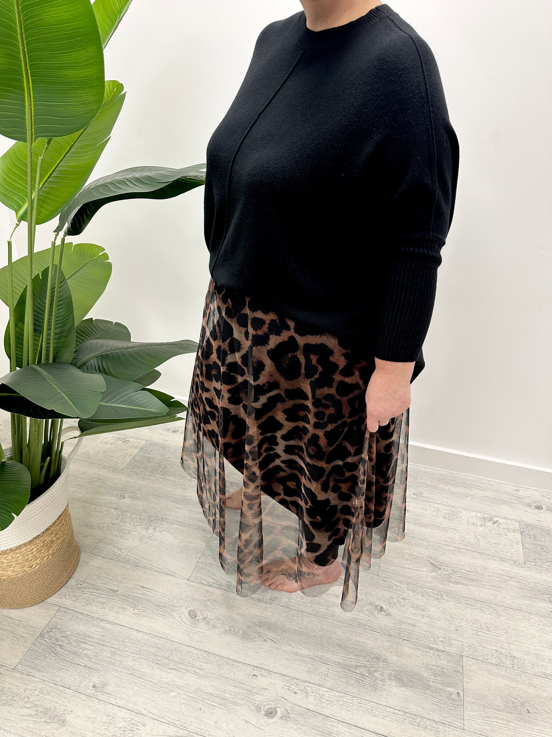 The Bradshaw Tulle Skirt (PLUS)  - Animal