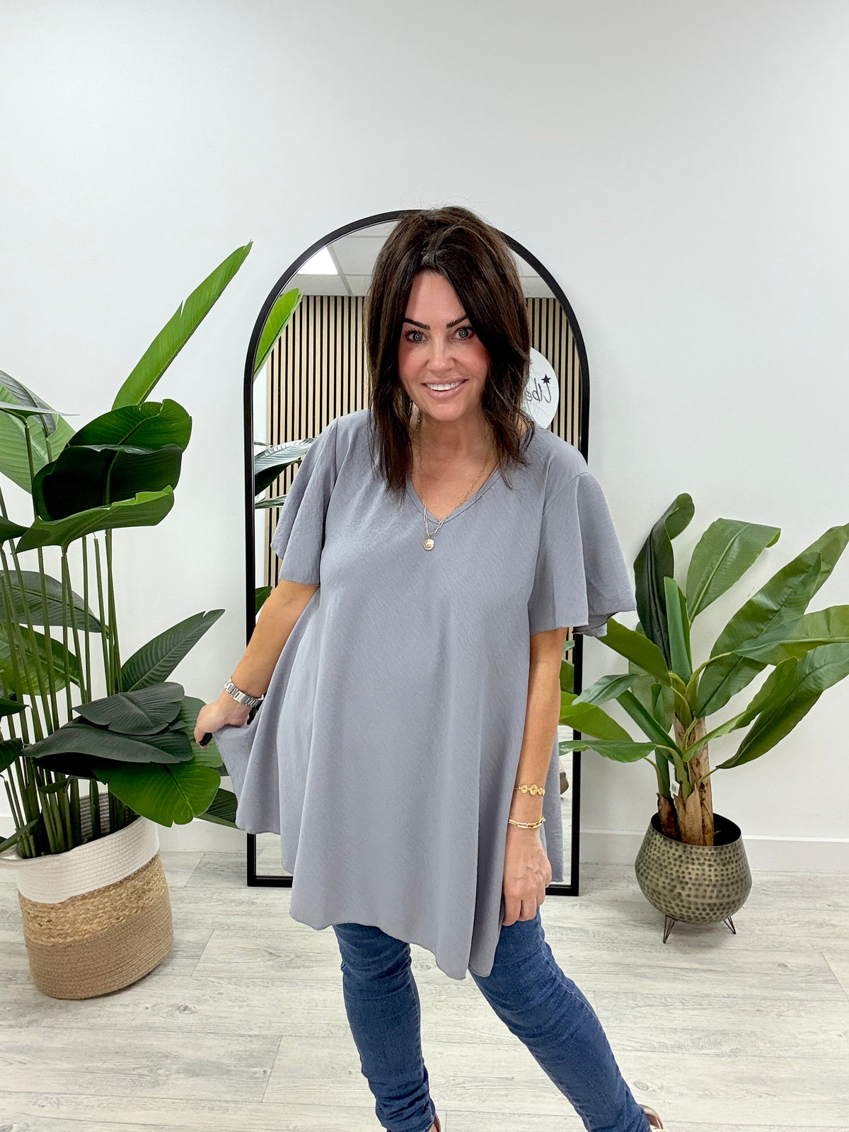 Heidi Swing Tunic - Grey