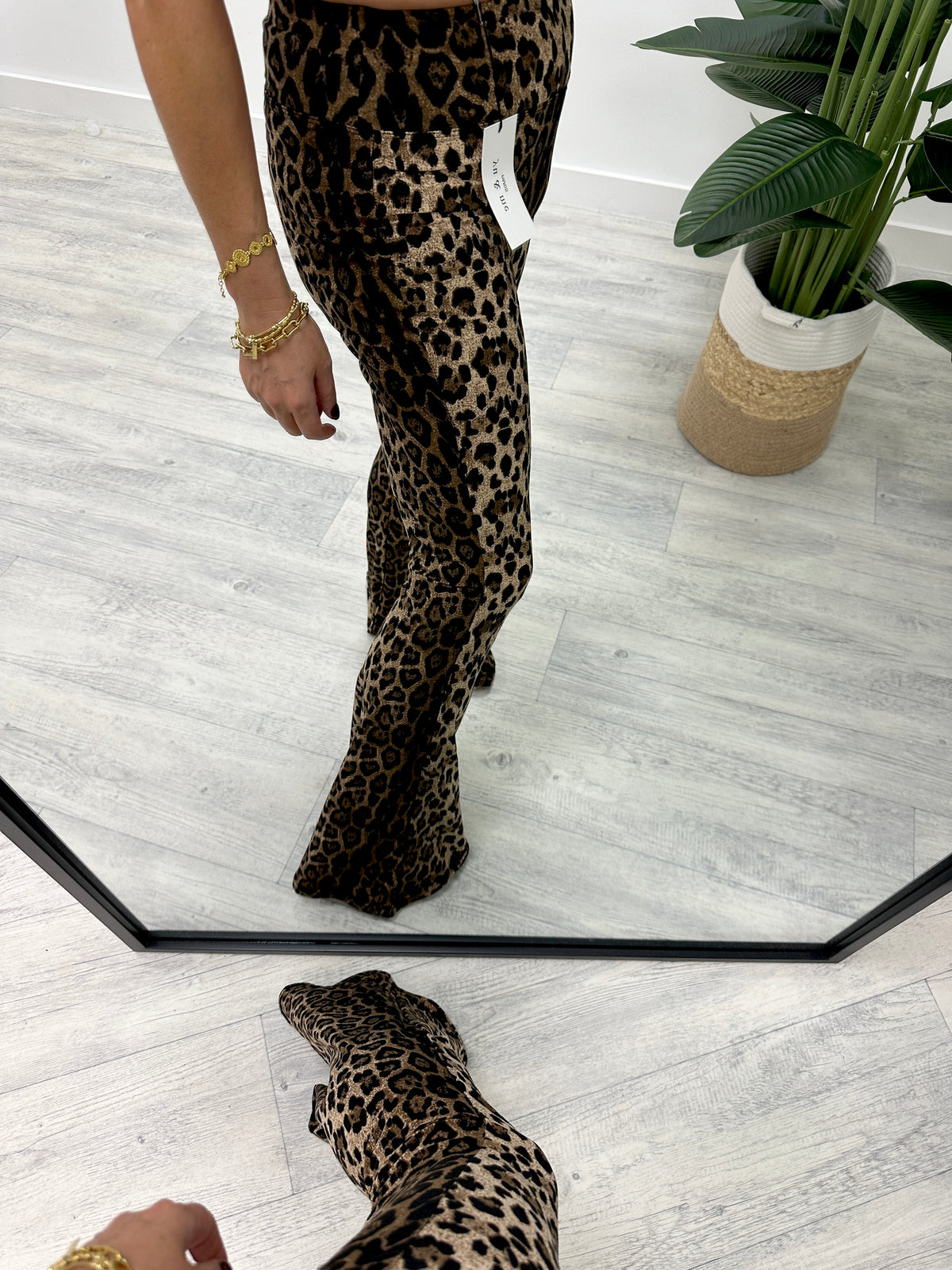 Stretch Flare Leggings - Animal