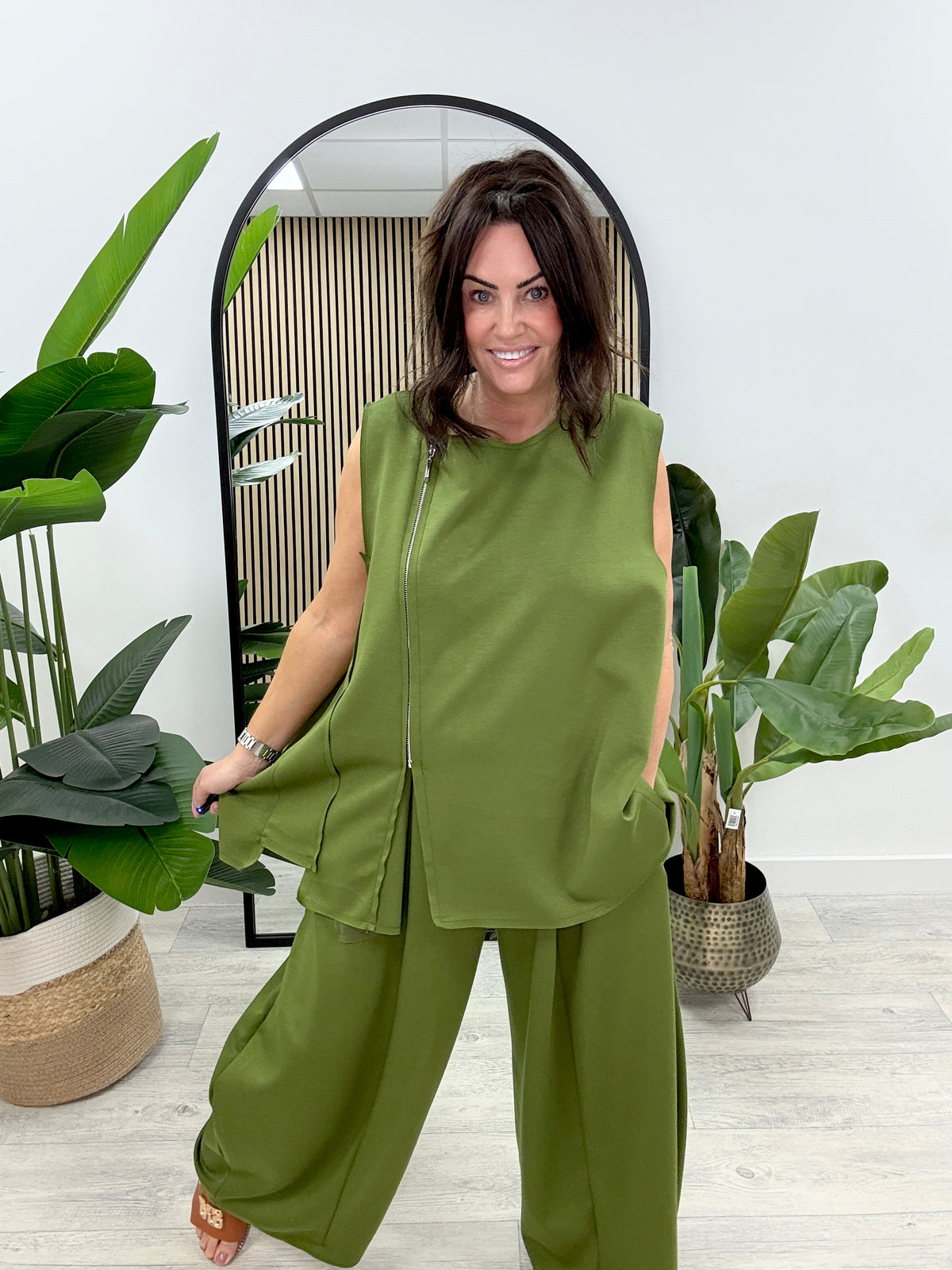 The I.D Soft Slouch Cocoon Trousers - Green