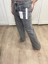 Redberry Wide Leg Jeans - Grey