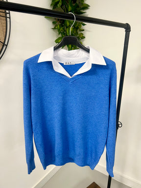 collared soft knit