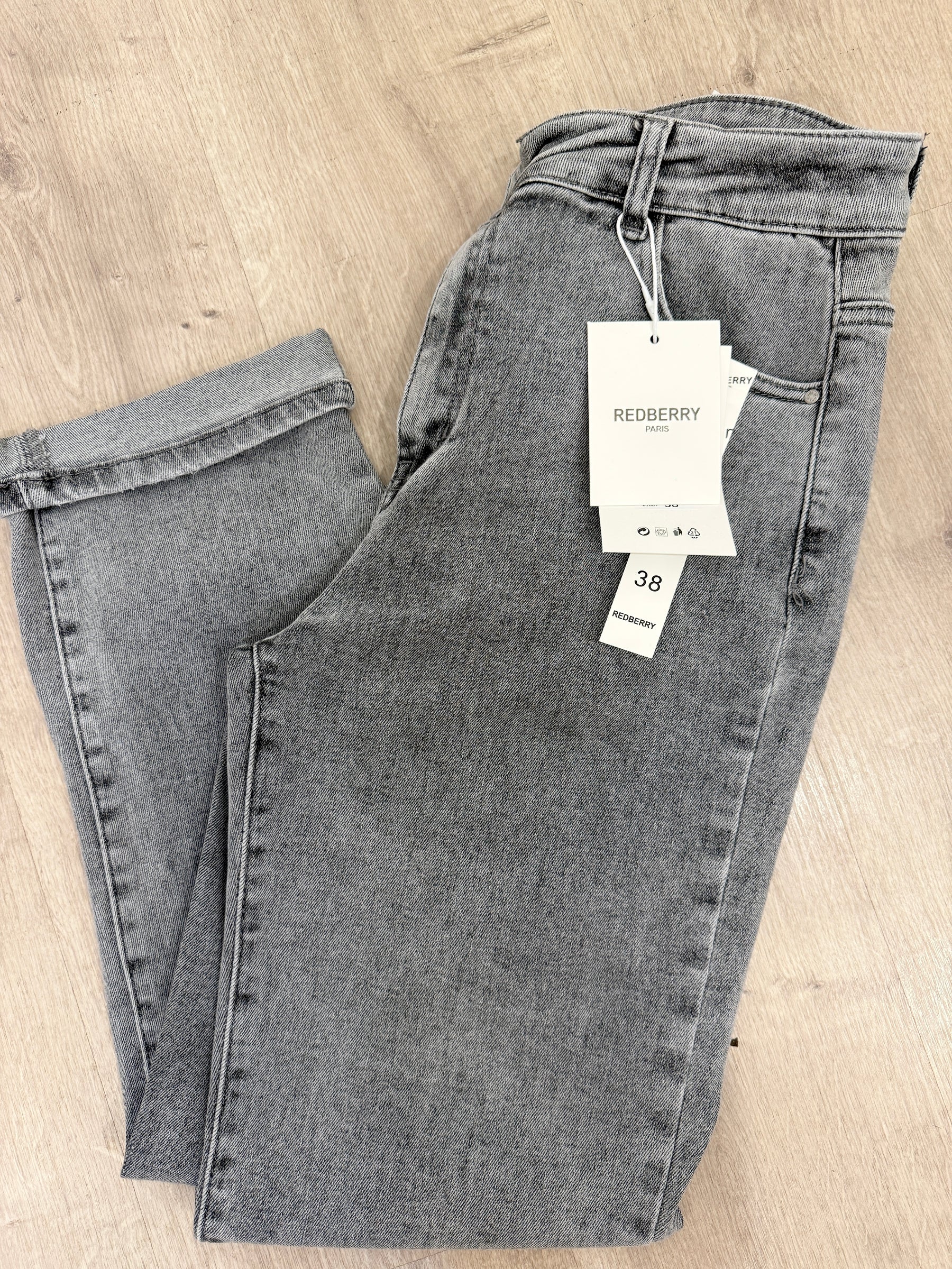 Redberry Straight Leg Jeans - Grey