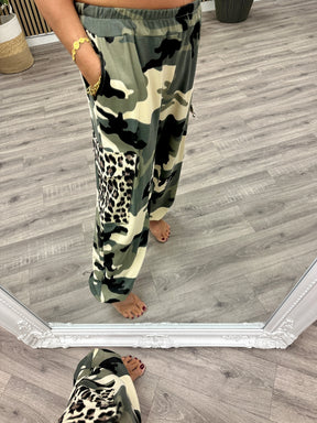 The Dalton Jersey Cargo Joggers - Animal/Camo