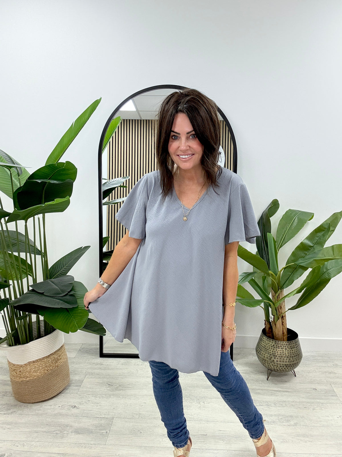 Heidi Swing Tunic - Grey