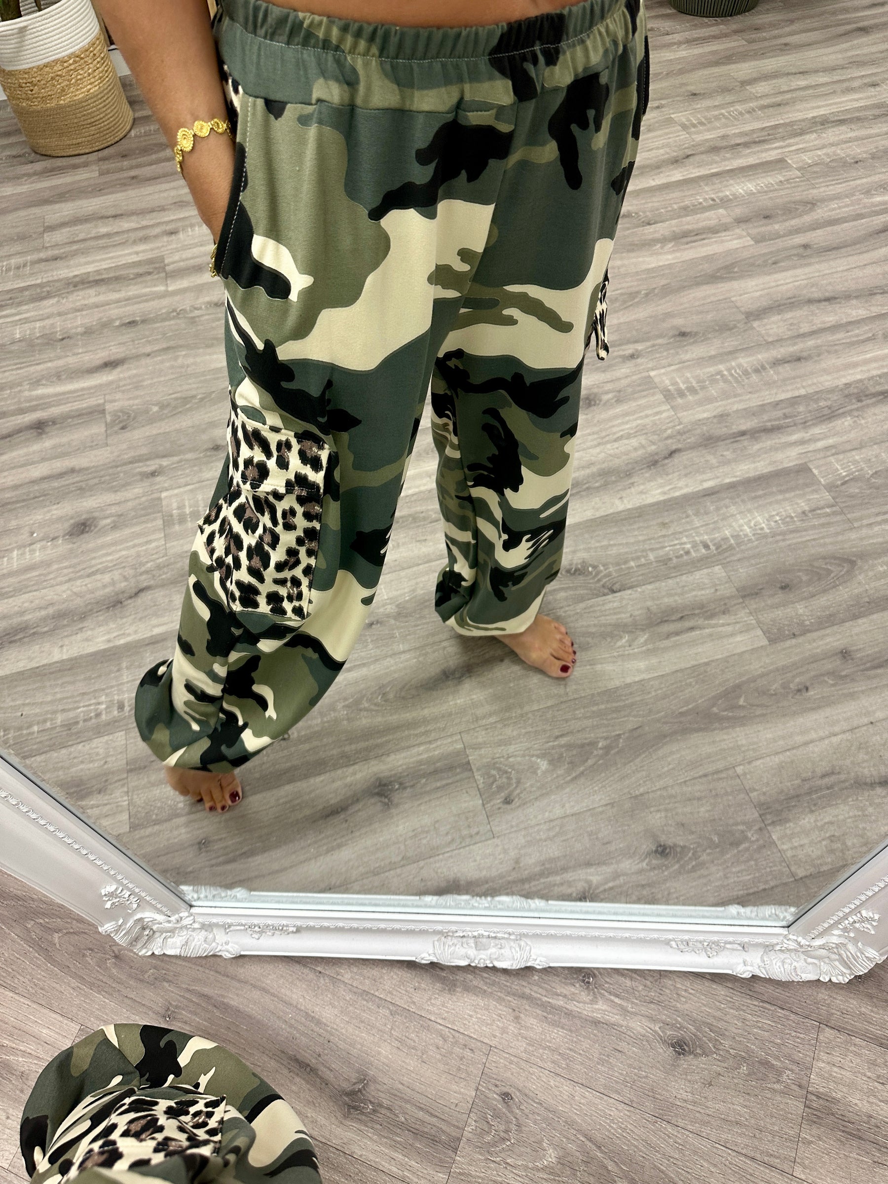 The Dalton Jersey Cargo Joggers - Animal/Camo