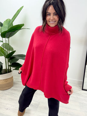 The Esme Soft Knit - Red