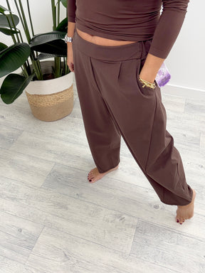 Hampton Seam Joggers - Chocolate