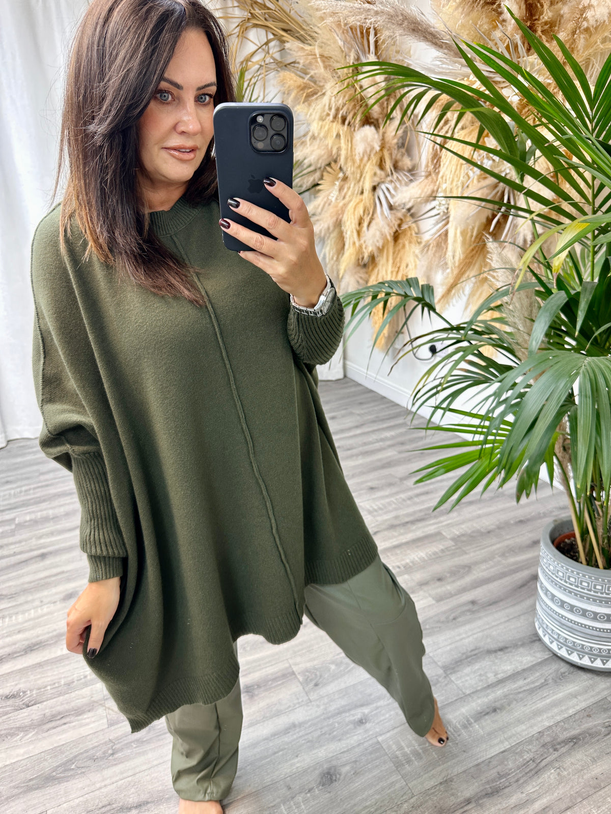 The Round Neck Esme Soft Knit - Khaki