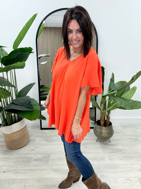 Heidi Swing Tunic - Burnt Orange