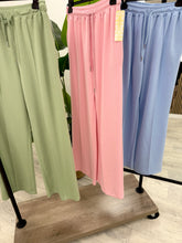 Wide Leg Seam Jogger (std) - Mint Green