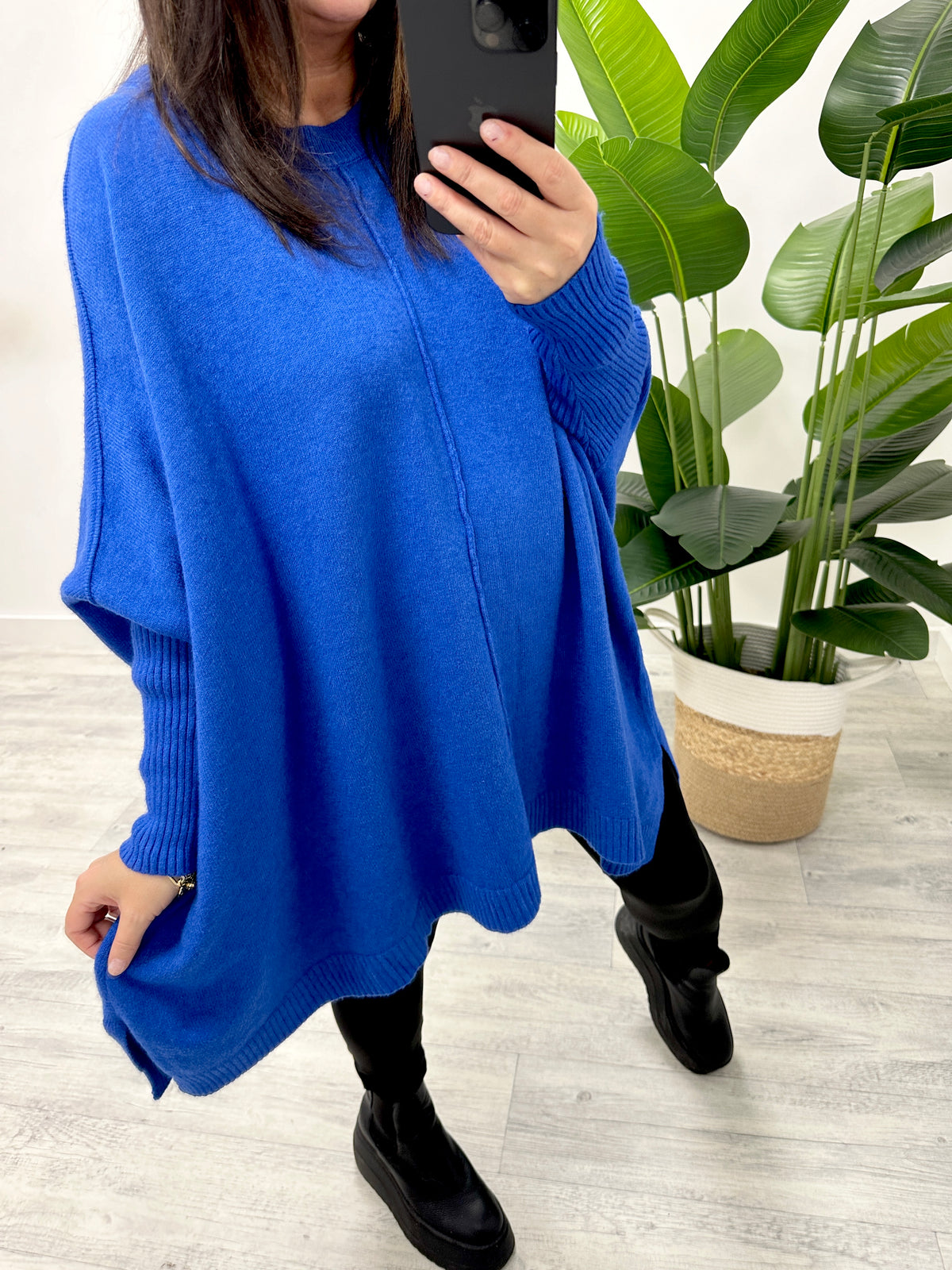 The Round Neck Esme Soft Knit - Royal Blue