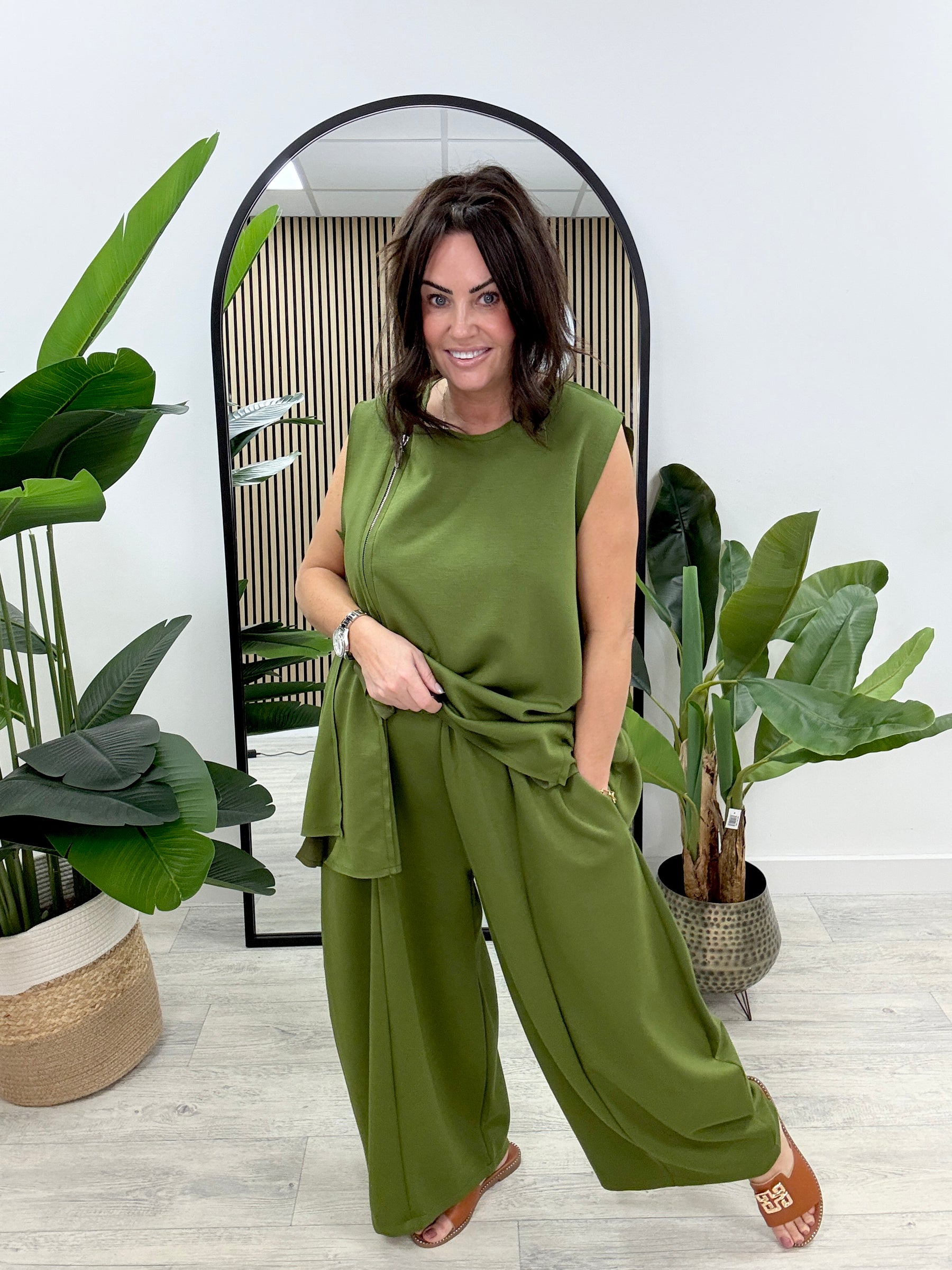 The I.D Soft Slouch Cocoon Trousers - Green